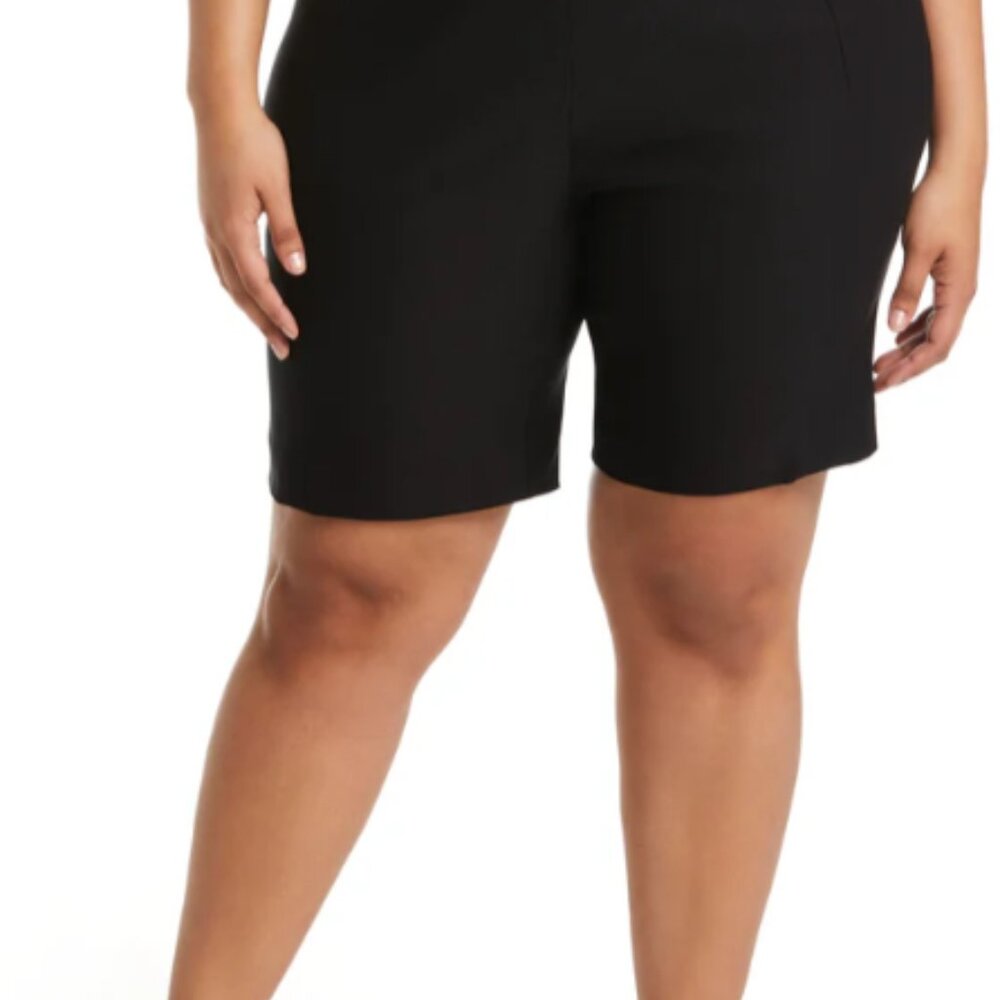Rafaella Plus Size Classic Fit Pull-On Shorts with Pockets - 16W